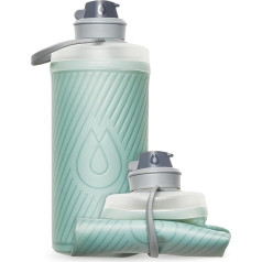Hydrapak Flux - Collapsible Backpackers Water Bottle (1 Litre) - BPA-Free, Ultralight, Leak-Proof Twist Cap - Sutro Green