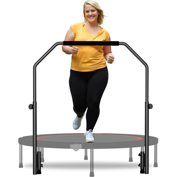 Trampolin-Lenker-Zubehör für 101,6 cm rundes Fitness-Trampolin mit Schaumstoffgriff, Mini-Rebounder-Griff, passend für Fußrohre mit einem Durchmesser von 2,4 cm - 2,8 cm.