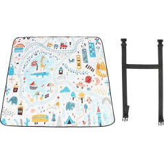 Gavigain Outdoor-Picknickmatte, groß, tragbar, Campingdecke, weich, bequem für Familie, Wandern, Strand, Parks und Festivals