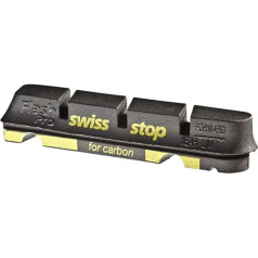 4 Zapatas Freno Carretera Swissstop Flash Pro Compatible Shimano/Sram Carbono Negro