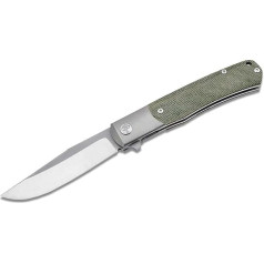 Böker SOLINGEN® TRPPR Micarta Gentleman Knife - Flipper Pocket Knife with Clip - Professional Folding Knife with MagnaCut Blade - Handmade EDC One-Handed Knife Elegant - Frame-Lock Trapper Knife with