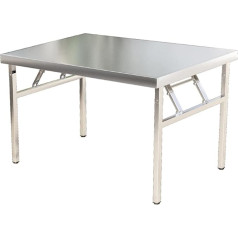 Portable Camping Table, Lightweight Outdoor Folding Table, Small Compact Picnic Stainless Steel Table for Backyards, BBQ Party, Hiking, Travel, Camp Picnics (Size: 100x40x75cm)