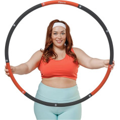 Weighted Hula Hoop Plus Size | 3.2lb Weight, 43in Diameter | Extra Large Hula Hoop for Adults Weight Loss | Easy to Spin, Soft Padding | Exercise Hoop for Beginners & Advanced Hoopers