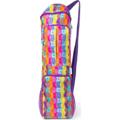 The Hand and Helper Yoga Mat Bag | Yoga Bag for Mat | Large Pockets | Water Bottle Holder | Yoga Mat Holder | Yoga Strap for Stretching | Gym Bag Women | Yoga Bag, multicoloured, Patchwork and mandala