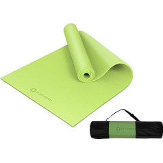 Primasole Yoga Mat with Carry Strap for Yoga Pilates Fitness and Floor Training at Home and Gym