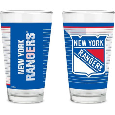Rico Industries NHL Hockey Florida Panthers 16oz Pint Glasses with Digitally Printed Logo Set of 2 Classic Tumblers for Fans Dishwasher Safe