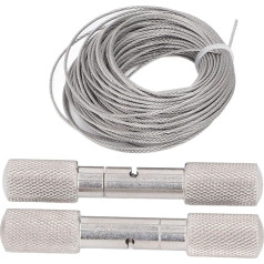 Horn Wire Saw Stainless Steel Hand Pocket String Rope Saw Horn Dehorning Cutting Tool with Handles for Cow Sheep Emergency