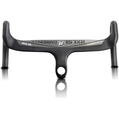 RXL SL Integrated Carbon Handlebar 1-1/8 Inch Internal Routing Road Bike Handlebar Drop Bar Carbon Fibre Road Bike Handlebar Drop Bar 3K Matt Carbon Bicycle Parts 400 x 120 mm