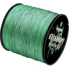 Waline Braided Fishing Line 8 Strands 300m/500m PE Fishing Line Multifilament 20lb 30lb 40lb 50lb 60lb 80lb Sea Fishing Line Braided Line (Moss green. , 50lb/0.33mm/500m)