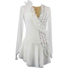 Zagitova Eiskunstlaufkleid For Damen Und Mädchen, Langärmelig, Eiskunstlaufrock, Netzstoff, Wettkampfkostüm