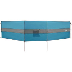 vidaXL Camping Wind Protection, Blue, 490 x 123 cm, Waterproof, Wind Protection for Camping, Caravan, Wind Protection, Tent Wind Protection, Wind Protection for Caravans