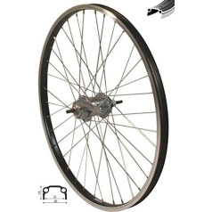 Redondo 24 Inch Rear Wheel Rim Black Nexus 3 Speed Back Pedal