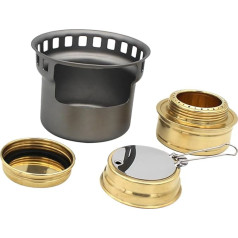YARNOW 2 x Stove Grill Camping Burner Creative Camping Stove Camping Grill Portable Mini Cooker Grill Camping Stove Outdoor Cooking Utensils Tea Cooking Aluminium Alloy
