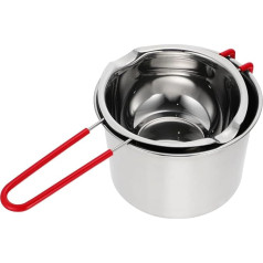 Yardwe 1 Set Pot Caramel Melting Pot Pots for Making Sweets Rustproof Camping Cookware Picnic Cookware Hiking Cookware Baking Candle Pan Chocolate Oven