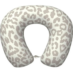 WYCZHY Brown Leopard Airplane Travel Pillow Neck Pillow Gift Memory Foam Travel Pillow for Offices Cars