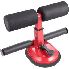 HONMEET Leg Muscle Training Fitness Equipment Fitness Equipment Sit-Up Trainer Lower Balm Red Abdominal Trainer Sit-Up Assistant Portable Erection Assistant Sit-Up Tool Fitness Bar Red