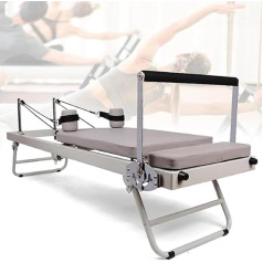 Pilates Reformer Adjustable Intensity Multifunctional Folding Yoga Bed for Household Exercise