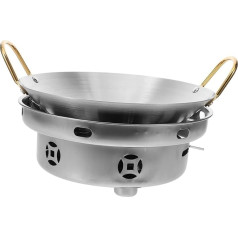 WATIIFUFU 1 Set Stainless Steel Pans Outdoor Pot Cooking Pot Hot Pot for Home Fireproof Pot Picnic Stove Hub Pot Hot Pot for Household Hot Pot with Spirit Cooker Stainless Steel