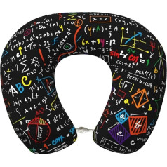 DEXNEL Math Formula Airplane Travel Pillow Memory Foam Pillow Suitable for Airplane Sleeping Travel