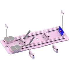 LXWKAI Faltbares Pilates Reformer Board Set, Automatisches Rebound Ab Roller Board, Plank Trainer Ab Roller Wheel, für Ganzkörpertraining