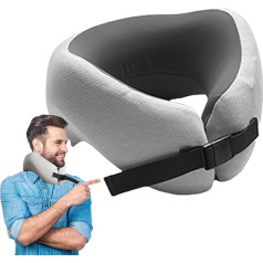 Travel Pillow - Travel Airplane Pillow - Airplane Pillow, Soft, Portable, Comfortable, Adjustable for Train and Plane Driving