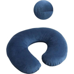 SJFYB Travel Pillow U-Shaped Pillow Travel Pillow Crystal Velvet Comfortable Neck Pillow Portable Office Nap