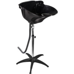 Biotiff Hairdresser Sink Mobile Height Adjustable (Black)