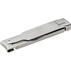 Remos Nail Clippers with Nail File – Flat & Compact Stainless Steel 6 cm