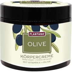 PLANTANA® Organic Olive Body Cream 500 ml | For Dry Demanding Skin | With Vitamin E | Vegan | Fair Trade | Organic Cultivation | Dermatologically Tested | Economical | Fast Absorbing