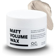 O.C. Haircare Matt Volume Wax - Strong Volume Hair Wax for Men - Matte Structure, Healthy Shine & Strong Hold - No Gluing - Ideal for Fine and Thin Hair - Instantly More Volume