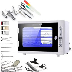UV Disinfectant Cabinet, Sterilisation Device, Manicure UV Steriliser, Nail Tool Steriliser, Highly Efficient Steriliser Nail Tool with Timer for Cosmetics, Foot Care Studios, Hairdressing Salon