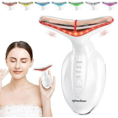 Ujinzhou Face Massage Machine: Face Gua Sha Massager Electric 7 Colours 4 Modes - EMS Facial Massage Lifting 45°C Heat Therapy - Anti-Ageing Beauty Massage Tool Skin Tightening Neck