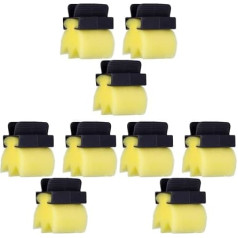 LALAFINA Hairdresser Cleaning Brush Hairdresser Neck Brush Brushes for Hair Neck Dust Sponge Hair Styling Brushes Hairdresser Hair Barber Face Hair Removal Brush Pack of 9