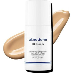 aknederm BB Cream - Tinted Day Cream with SPF 25 - BB Cream for an Even Complexion - Fragrance-Free Tinted Moisturiser Ideal for Acne Prone Skin & Pimples