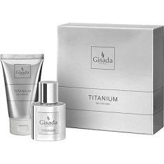 Gisada Titanium Mens Fragrance Set Eau de Parfum 50ml Shower Gel 100ml