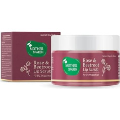 Mother Sparsh Lip Scrub with Rose and Beetroot for Dry, Brittle Lips | Removes Dead Skin and Pigmentation - 10g