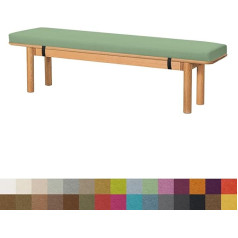 DQWJYYDS Seat Cushion, Bench Cushion 65 x 35 x 8 cm with Chair Cushion, Removable Cover for Outdoor Garden Furniture, Patio, Indoor Seat, Colour #10, Green
