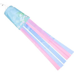 Parliky Haartrockner, Outdoor-Windsack, Flagge, frische Windsocke, Dekoration, klein und frisch, Outdoor, Sommer, Polyester, Hof-Windsack, Dekoration, Banner, Windsack, Dekoration, Outdoor-Dekoration