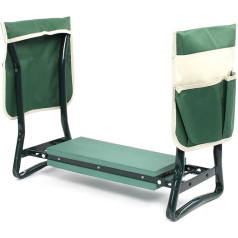 Toboli Kneeling Chair for Garden, Knee Stool up to 150 kg, Knee Stool with Two Pockets, Kneeler with Padded Surface, Garden Stool for Kneeling and Sitting