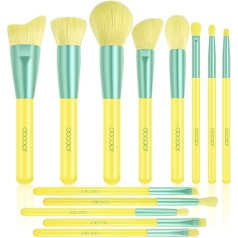 Docolor Makeup Brush Set Lemon Professional Brush Set High Quality Synthetic Hair Brush for Face and Eyes with Gift Box Gifts for Makeup Lovers (Lemon)