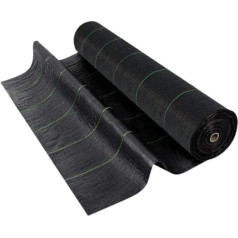 Garden Mile 1 m x 50 m HEAVY Mandatory Weed Control Fabric Mulch Membrane Ground Sheet Garden Driveway Landscape