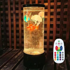 Hawofly Jellyfish Lamp, LED Jellyfish Table Lamp, 12 Colors with Remote Control Aquarium Mood Light for Home, Office, Room, Desk Decoration, Gifts for Kids and Adults