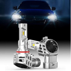 MOTORHOOK Pack of 2 HB4 9006 12V 60W Halogen Car Bulbs | 5500K Super White Xenon Look | High Brightness for High and Low Beam | P20D Standard 5500K