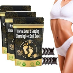 Bee Venom, Lymphatic Drainage & Slimming Foot Soaking Beads, Bee Venom Foot Drinker, Bee Venom, Lymphatic Drainage & Slimming Foot Soak Beads, Relax Relief (3 Bags)