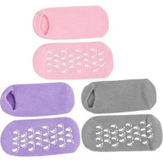 HONMEET 3 Pairs Foot Gel Socks Thermal Socks Thermal Socks Compression Stockings Socks for Heel Repair Women's Socks Hosiery Spa Socks Salon Foot Covers Vegetable Gel
