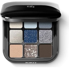 KIKO Milano Glamour Multi Finish Eyeshadow Palette 05 | Palette with 9 Eyeshadows with Various Finishes