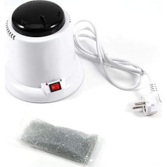 100 W Steriliser, Professional Cleaning Tool for Manicure and Pedicure Steriliser, High Temperature Cleaning Tool with Quartz Beads, for Aesthetic Nail Art (EU)