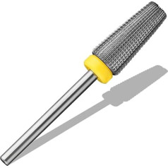 Vnjaoi Carbide 5-in-1 Nail Drill Bit Two-Way Rotation Use for Left and Right Handed Users Quick Removal of Hard Gel Manicure Nail Art Drill (Extra Fine)