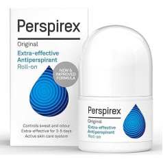 PERSPIREX Extra Strength Antiperspirant Roll-On ORIGINAL 20ml Fresh Fragrance 3+ Day Odour Protection Perspirex is a deodorant brand with extra strong effect.