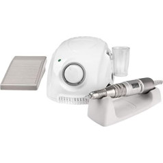 Saeyang Nail File Electric Marathon 3 Champion White 3000 RPM Professional Nail Pedicure Machine with Foot Pedal for Nail Studio/Salon